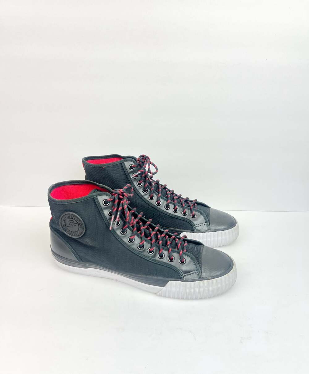 PF Flyers Center Hi High-Top Sneakers, Black Mesh Men’s Size 11